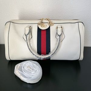 Gucci White Ophidia Boston
